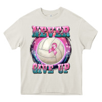 Cream never give up Heavy Core Tee - BarkalooDesign