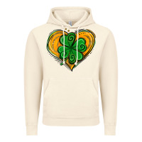 Vintage Artic St. Patrick's Day Heart with Shamrock Vintage Hoodie - Jasminsmagicworld