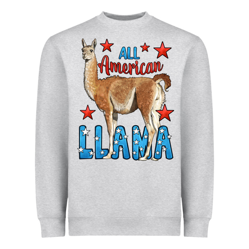 All American Llama Heavyweight Sweatshirt by LillyAllenDesigns | Teevron