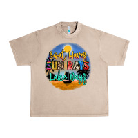 French Oak boat waves sun rays lake days Urban Heavy Tee - NancyCooperArtShop