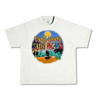 Pistachio boat waves sun rays lake days Urban Heavy Tee - NancyCooperArtShop
