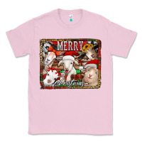 Bubblegum Pink merry christmas goats Classic Tee - Jasminsmagicworld