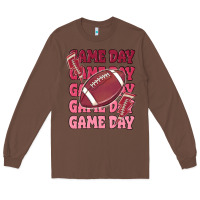 Chestnut game day football Long Sleeve Tee - MaliasSmallBusiness