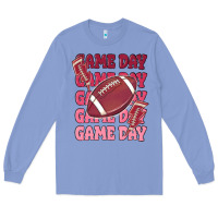 Colony Blue game day football Long Sleeve Tee - MaliasSmallBusiness