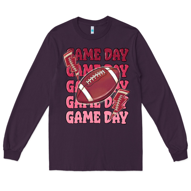 Game Day Football Long Sleeve Tee by MaliasSmallBusiness | Teevron