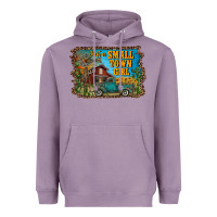 Lavender just a small town girl Heavyweight Hoodie - RanaPortraitStore
