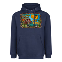 Navy just a small town girl Heavyweight Hoodie - RanaPortraitStore