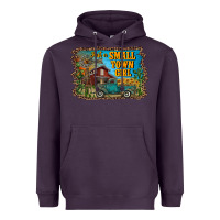 Plum just a small town girl Heavyweight Hoodie - RanaPortraitStore