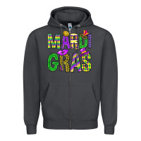 Smoke Mardi Gras Carnaval Mask Zipper Hoodie - BundleAndBundleShop