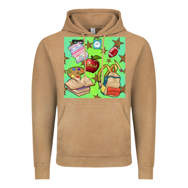 School Seamless Pattern Vintage Hoodie by BundleAndBundleShop | Teevron