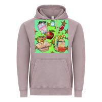 Vintage Zinc school seamless pattern Vintage Hoodie - BundleAndBundleShop