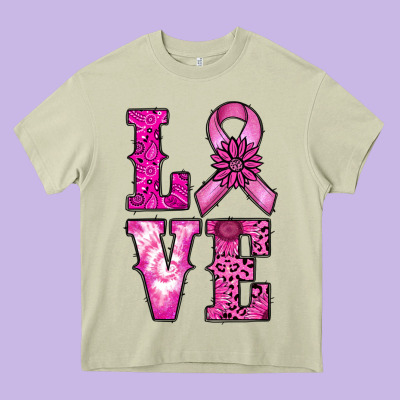 Cancer Love Heavy Core Tee Designed By Ranaportraitstore