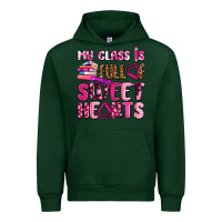 Forest Green my class is full of sweet hearts olivia Urban Hoodie - OliviaCreatesArt