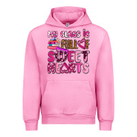 Fuchsia Pink my class is full of sweet hearts olivia Urban Hoodie - OliviaCreatesArt