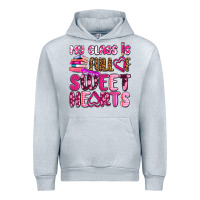 Heather Grey my class is full of sweet hearts olivia Urban Hoodie - OliviaCreatesArt