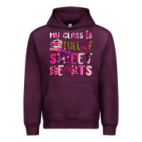 Mauve Wine my class is full of sweet hearts olivia Urban Hoodie - OliviaCreatesArt