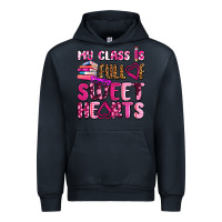 Navy my class is full of sweet hearts olivia Urban Hoodie - OliviaCreatesArt