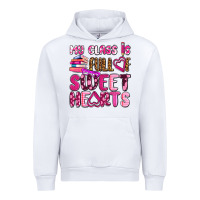 White my class is full of sweet hearts olivia Urban Hoodie - OliviaCreatesArt