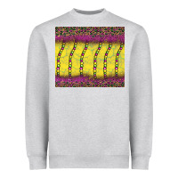 Heather Grey mardi gras bead leopard Heavyweight Sweatshirt - BarkalooDesign
