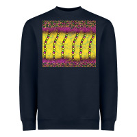 Navy mardi gras bead leopard Heavyweight Sweatshirt - BarkalooDesign