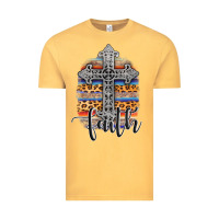 Vintage Mustard western faith Vintage Tee - AdoDesignShop