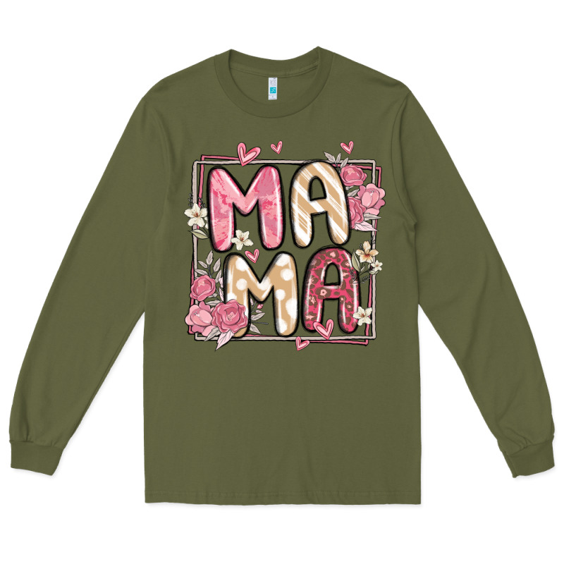 Floral Mama Long Sleeve Tee by MaliasSmallBusiness | Teevron