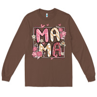 Chestnut floral mama Long Sleeve Tee - MaliasSmallBusiness