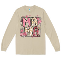 Mushroom floral mama Long Sleeve Tee - MaliasSmallBusiness