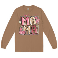 Toasted Coconut floral mama Long Sleeve Tee - MaliasSmallBusiness