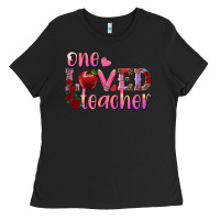 Black one loved teacher Ladies Tee - RanaPortraitStore