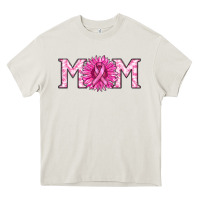 Cream breast cancer mom Heavy Core Tee - RanaPortraitStore