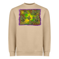 Mushroom mardi gras background Heavyweight Sweatshirt - BarkalooDesign