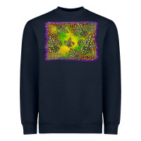 Navy mardi gras background Heavyweight Sweatshirt - BarkalooDesign