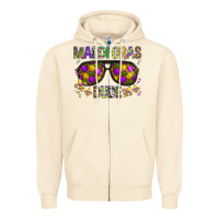 Sandshell Mardi gras dude Zipper Hoodie - BundleAndBundleShop