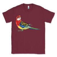 Burgundy Rosella Bird Classic Tee - LillyAllenDesigns