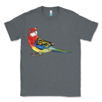 Charcoal Heather Rosella Bird Classic Tee - LillyAllenDesigns