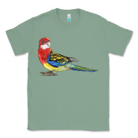 Sage Rosella Bird Classic Tee - LillyAllenDesigns
