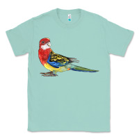 Seafoam Rosella Bird Classic Tee - LillyAllenDesigns