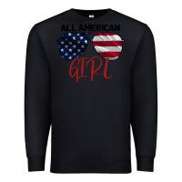Black All American Girl Premium Sweatshirt - Bettercallsaul