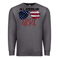 Charcoal Heather All American Girl Premium Sweatshirt - Bettercallsaul