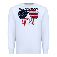 White All American Girl Premium Sweatshirt - Bettercallsaul