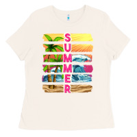 Bone summer with background tbw Ladies Tee - texasbilliewilder
