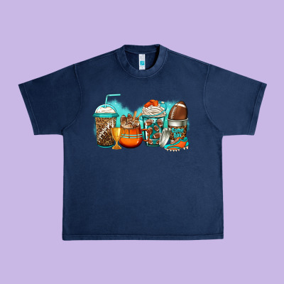 American Football Coffee Urban Heavy Tee Designed By Jasminsmagicworld