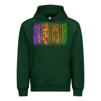 Forest Green mardi gras brushstroke Urban Hoodie - OliviaCreatesArt