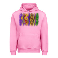Fuchsia Pink mardi gras brushstroke Urban Hoodie - OliviaCreatesArt