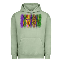 Pigment Oil Green mardi gras brushstroke Urban Hoodie - OliviaCreatesArt