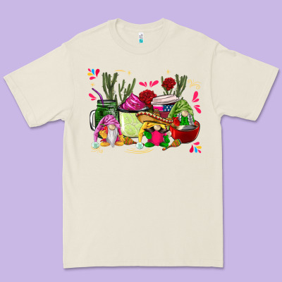 Mexican Gnomes With Coffee Cups Premium Tee Designed By Cts Tumbler Store