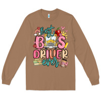 Toasted Coconut best bus driver ever Long Sleeve Tee - MaliasSmallBusiness
