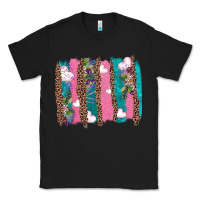 Black v.d turquoise leopard and flowers  brushstrokes Classic Tee - AdoDesignShop