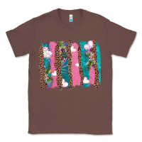 Chestnut v.d turquoise leopard and flowers  brushstrokes Classic Tee - AdoDesignShop